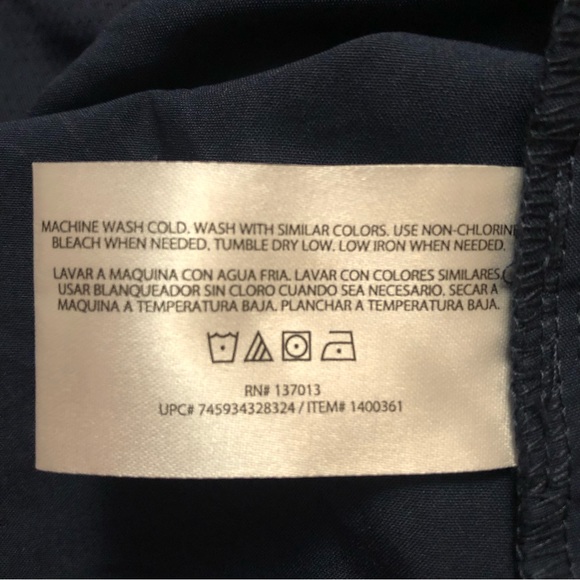 Orvis Active Travel Skort Skirt Shattered Glass Embrised Print Navy L NWT - Picture 5 of 6